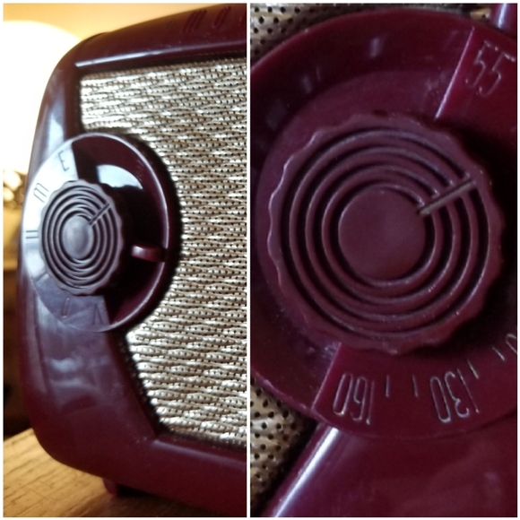 1948 MOTOROLA RADIO bakelite catalin RED reconditioned WORKS!! - Picture 5 of 8